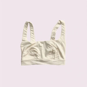 White parade bralette size 1 square neckline